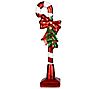 37" Candy Cane with Big Red Bow by Vickerman