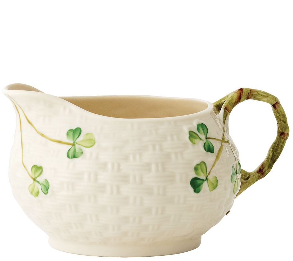 Belleek Classic Shamrock Cream Jug