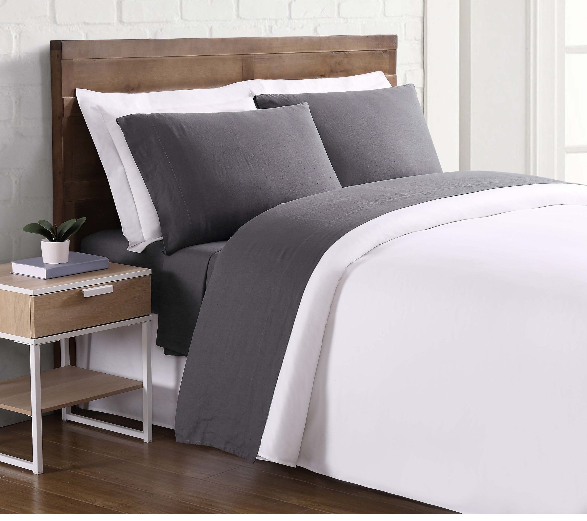 Brooklyn Loom Flax Linen King Sheet Set