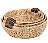 Honey-Can-Do 3Pc Round Natural Baskets