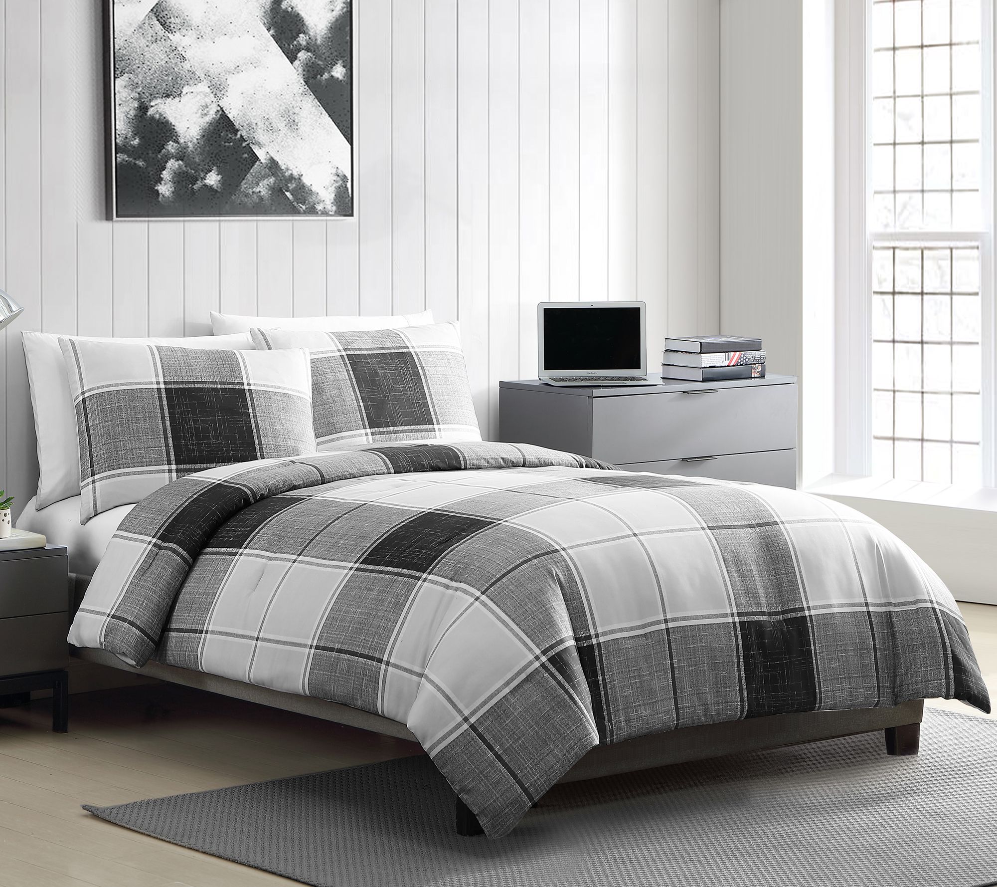 Vcny Home Brent 2 Piece Twin Xl Duvet Set Qvc Com