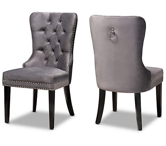 Remy Upholstered 2-Piece Wood Dining Chair Set