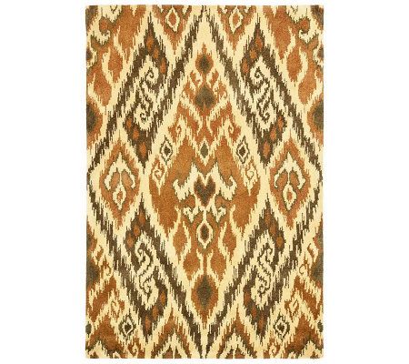 Safavieh Capri Collection Ikat 6' x 9' Wool andViscoseRug