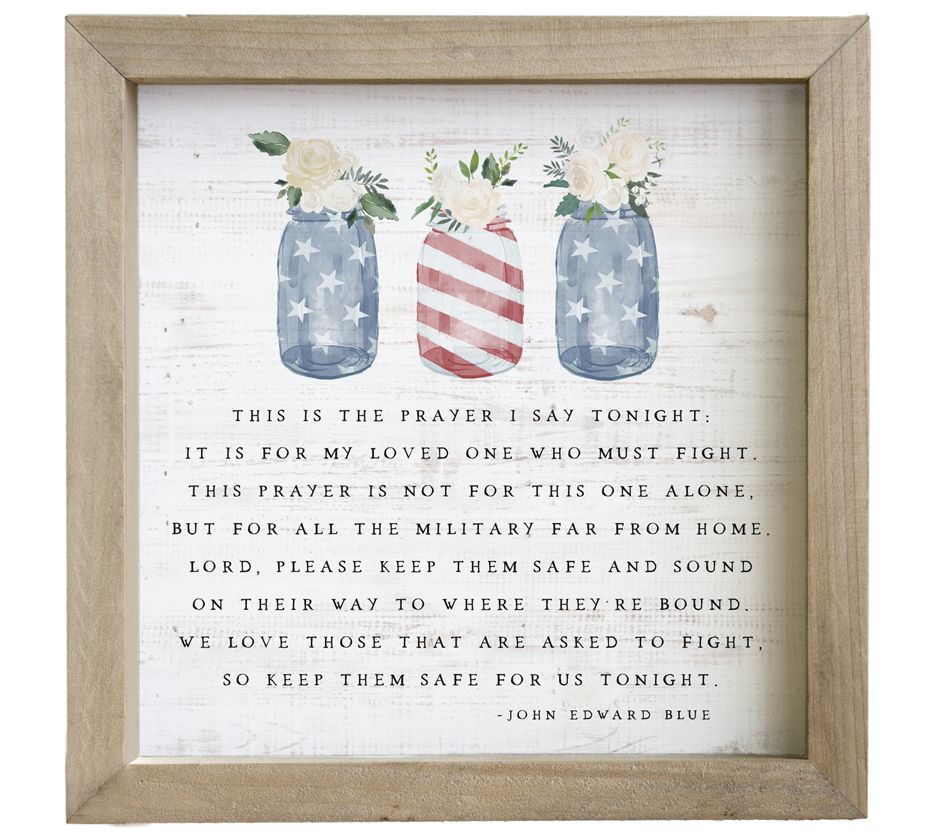 Soldiers Prayer Wall Art by Sincere Surroundings - QVC.com