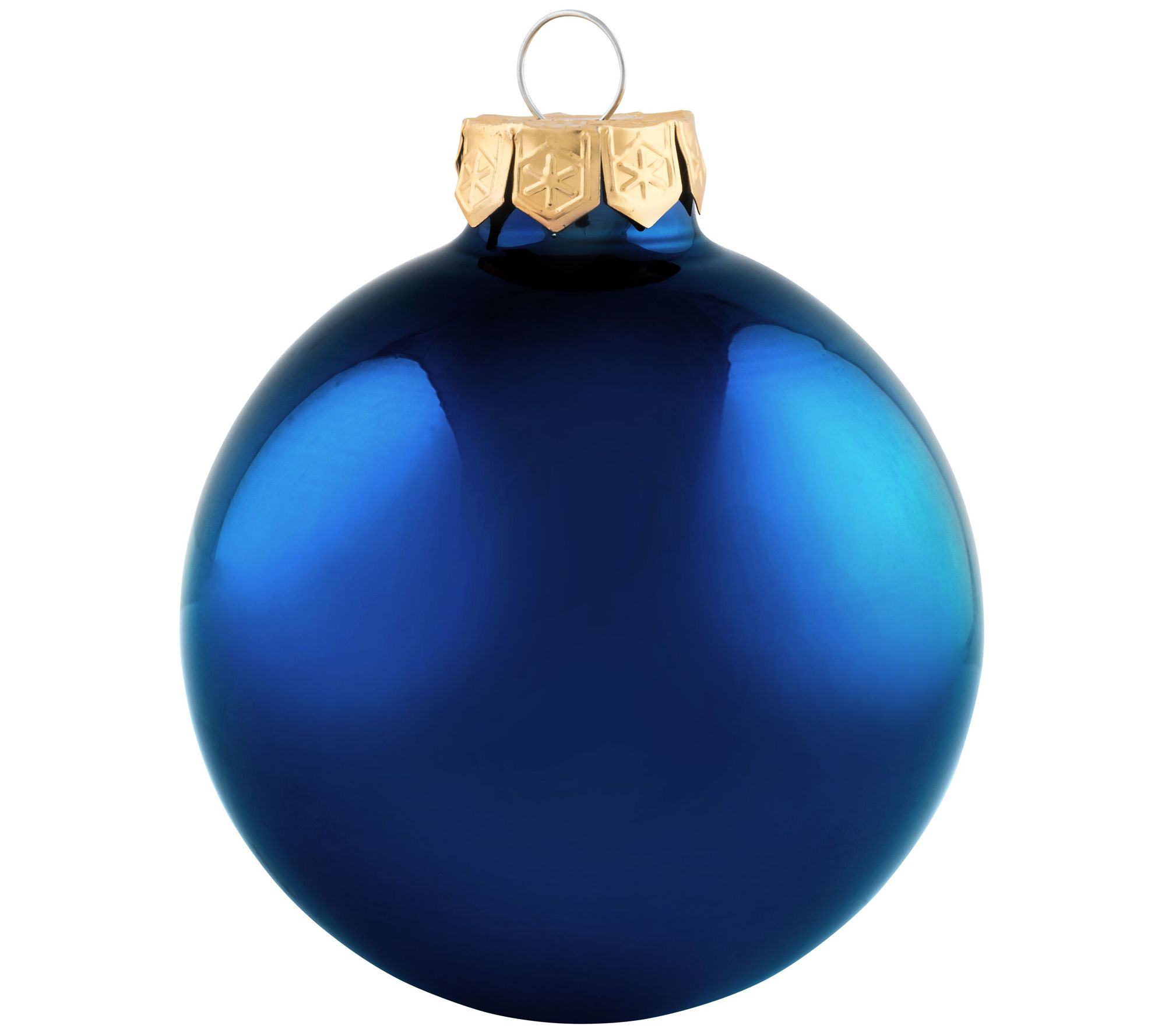 Whitehurst 12-Pc Set of 2.75" Glass Ornaments,atte Finish