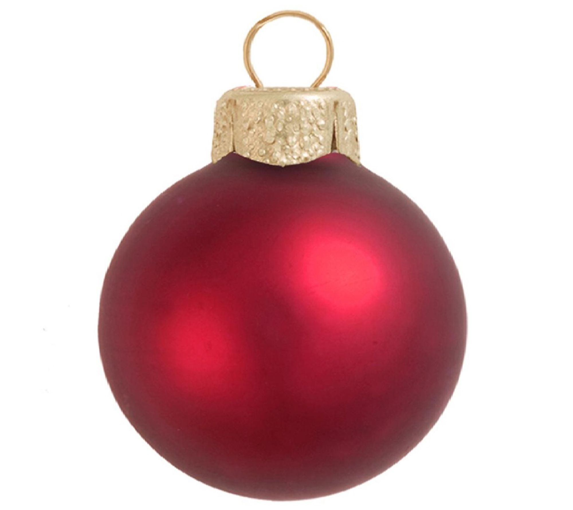 Whitehurst 12-Pc Set of 2.75" Glass Ornaments,atte Finish