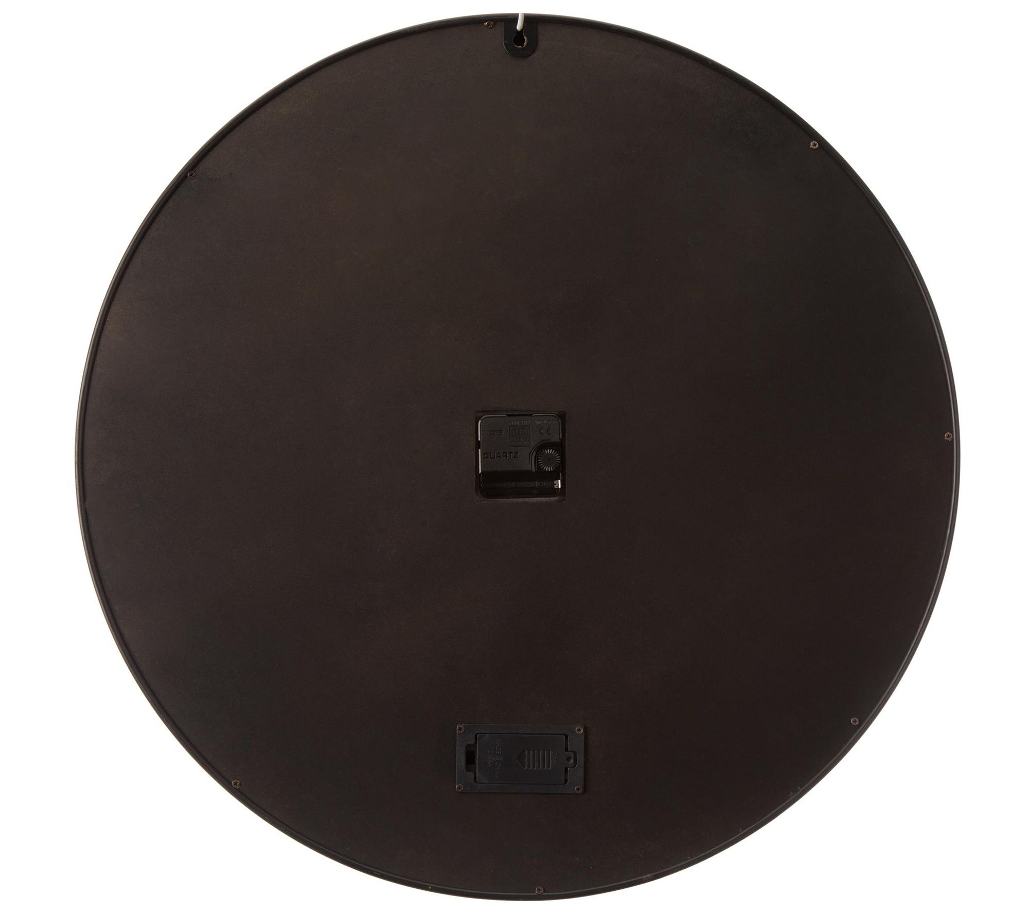 Glitzhome Sleek Chick With Industrial Gears Wall Clock - QVC.com
