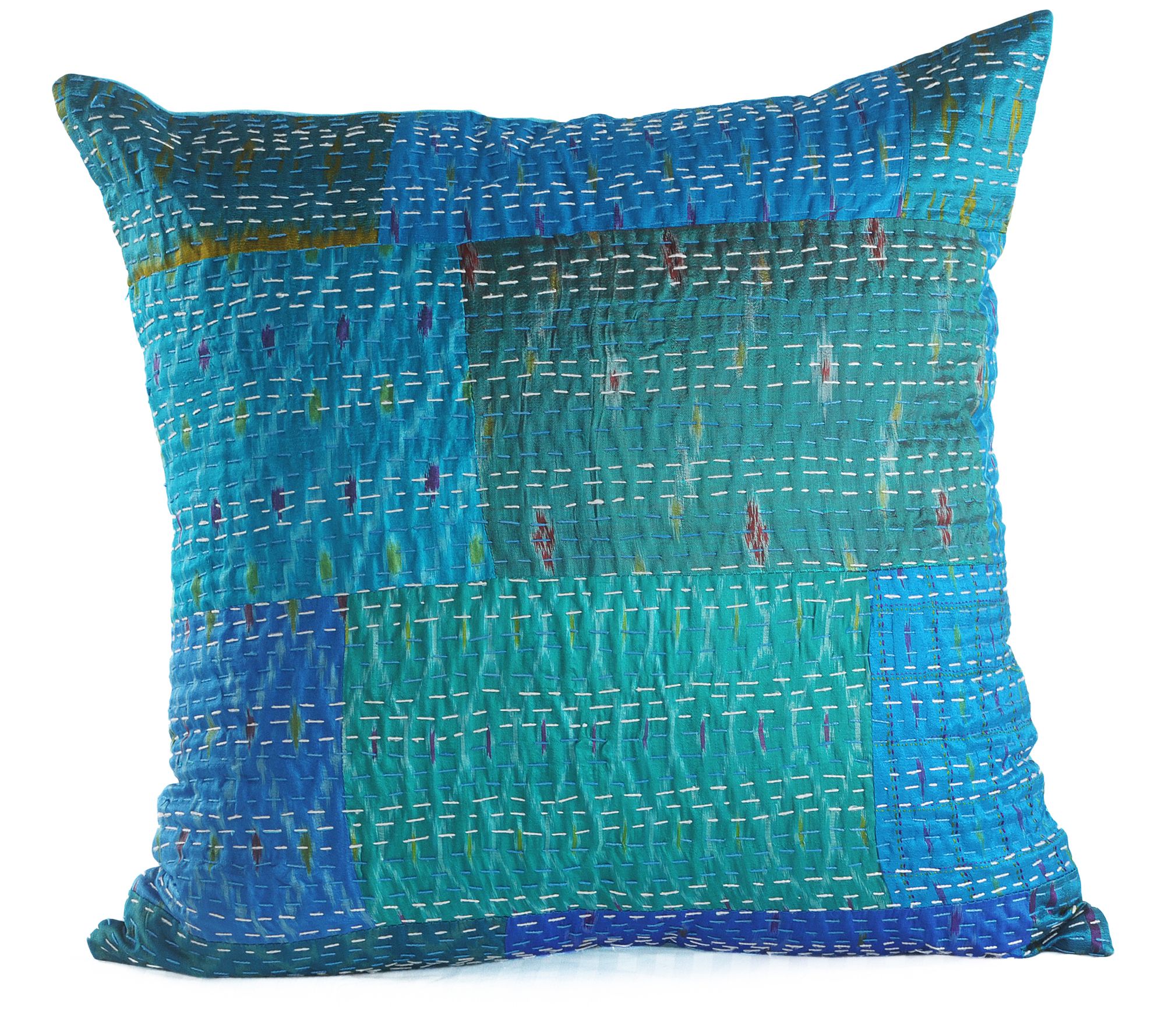Ox Bay Kantha Throw Pillow