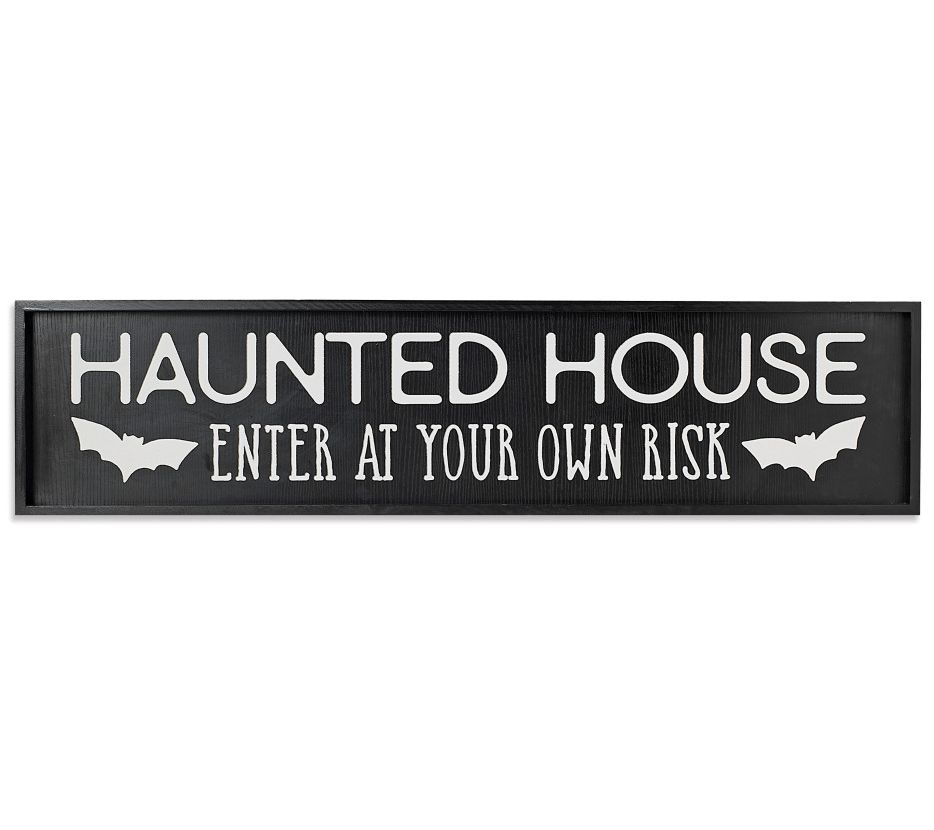48.04"L Wood Halloween Engraved Wall Sign by Gerson Co