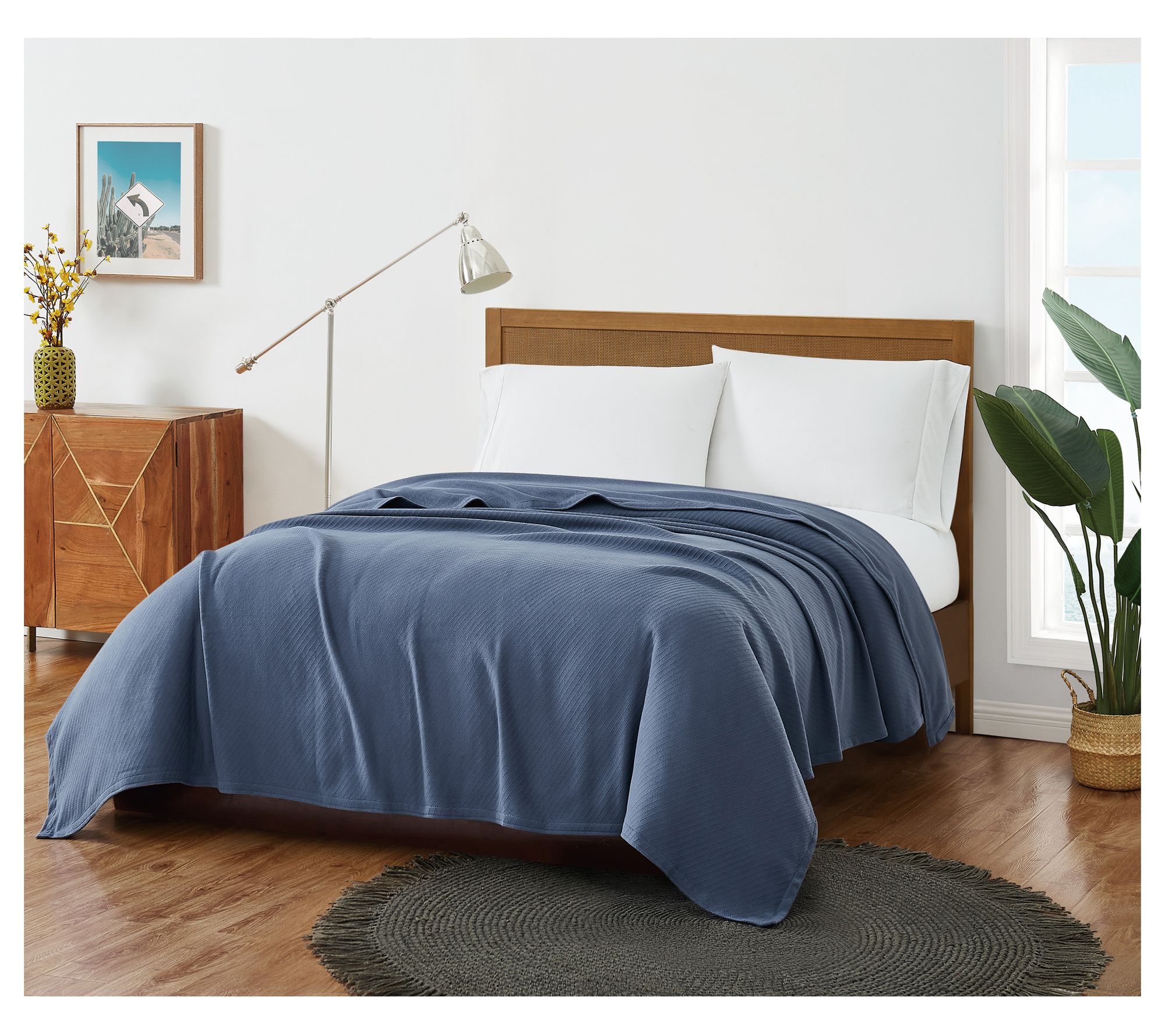 Frye Cotton Woven Full/Queen Blanket