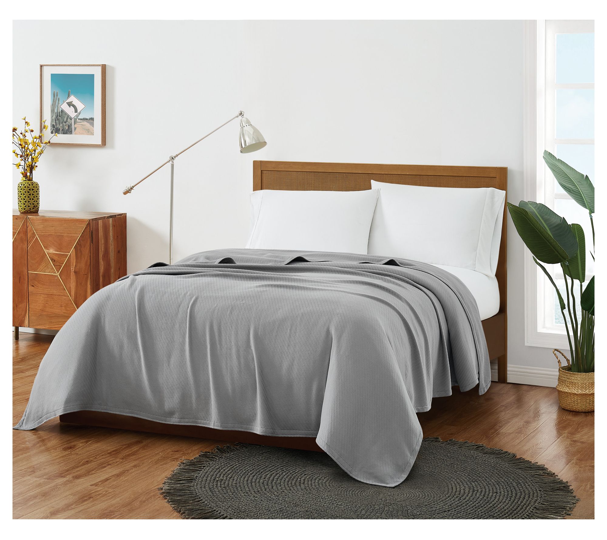 Frye Cotton Woven Full/Queen Blanket