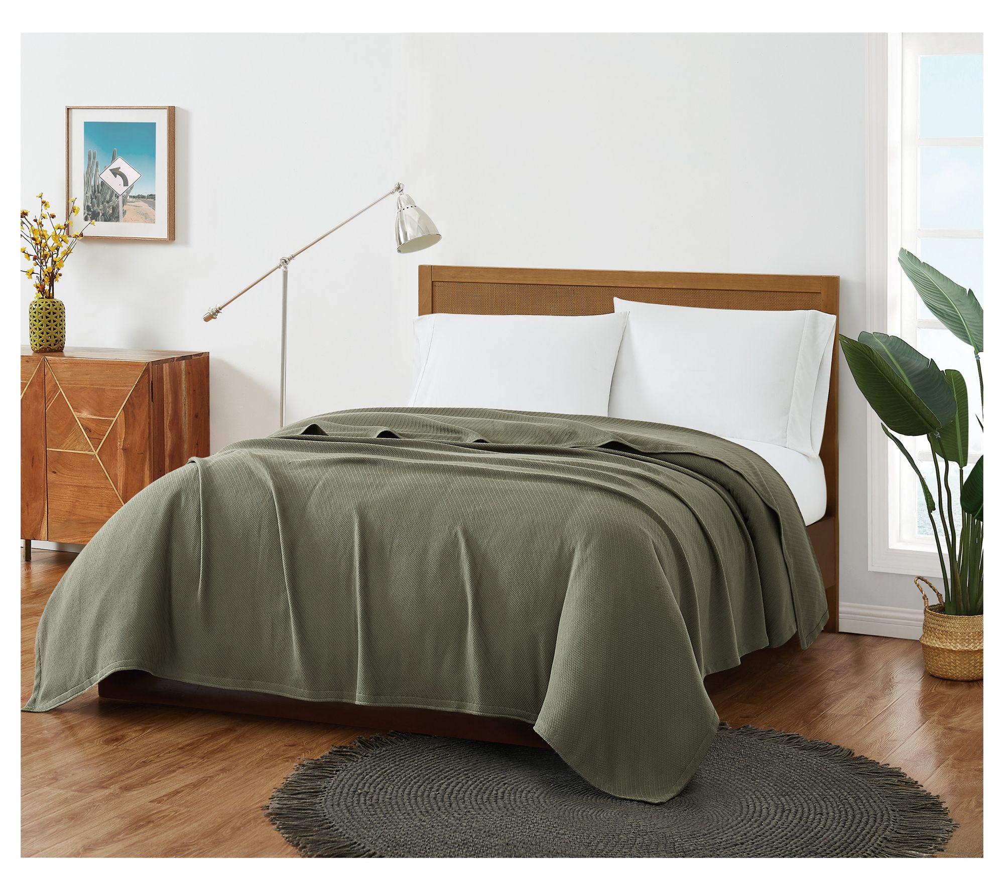 Frye Cotton Woven Full/Queen Blanket