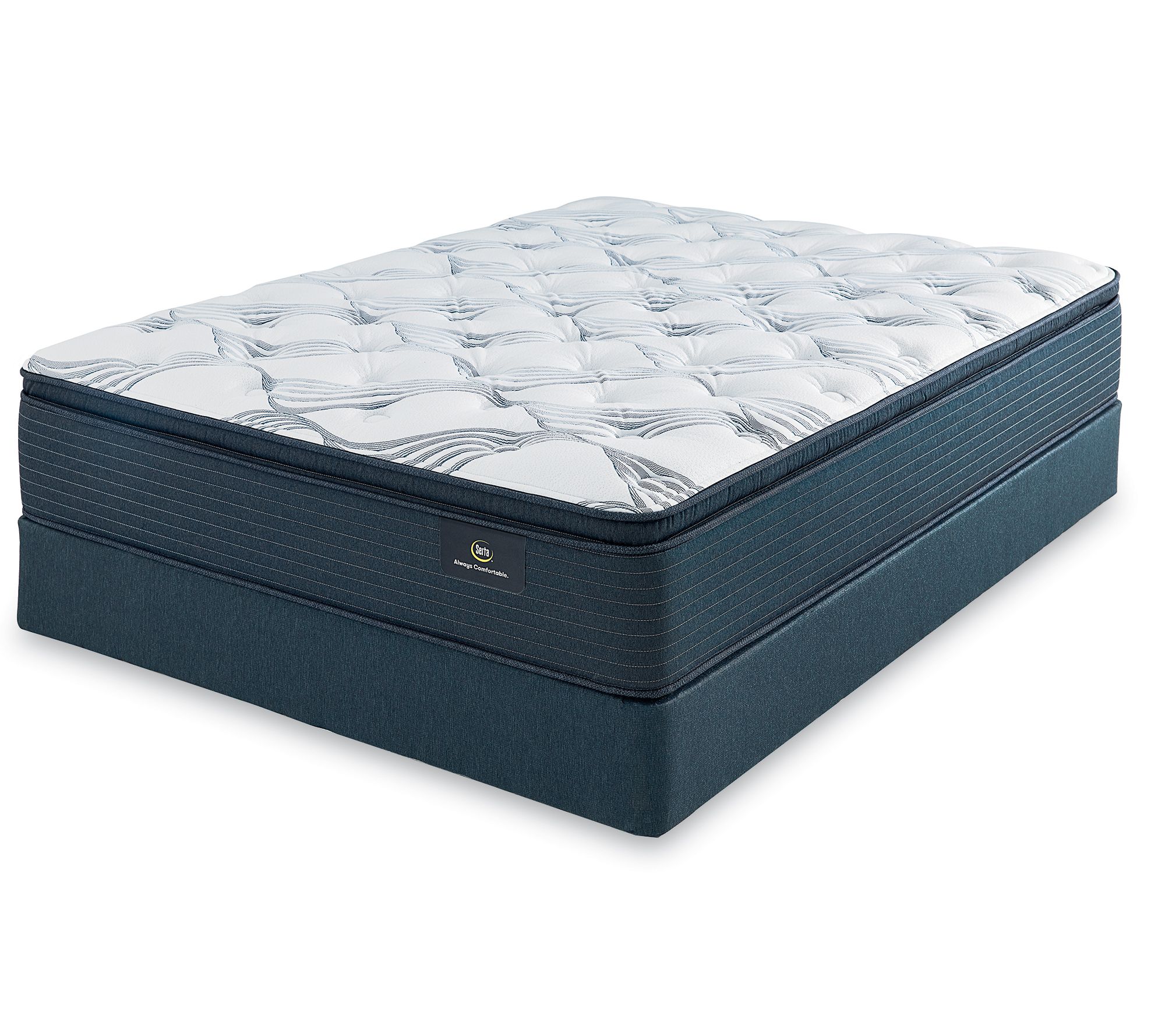 Serta castleview cushion firm clearance pillowtop king mattress set