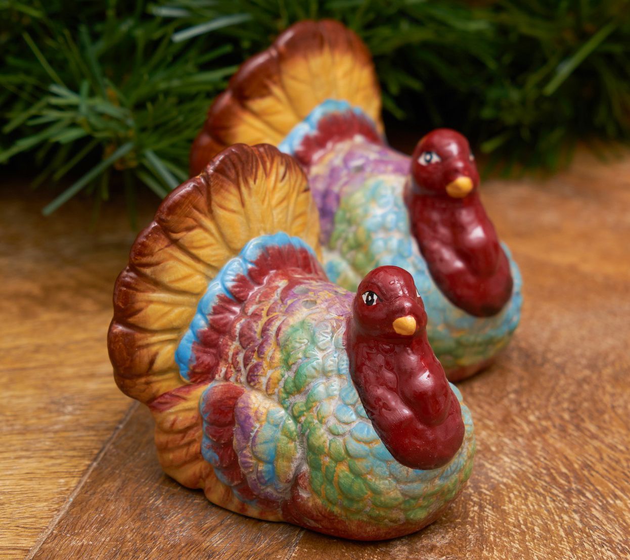 Thanksgiving Turkey Salt & Pepper Set Set of 2by Valerie