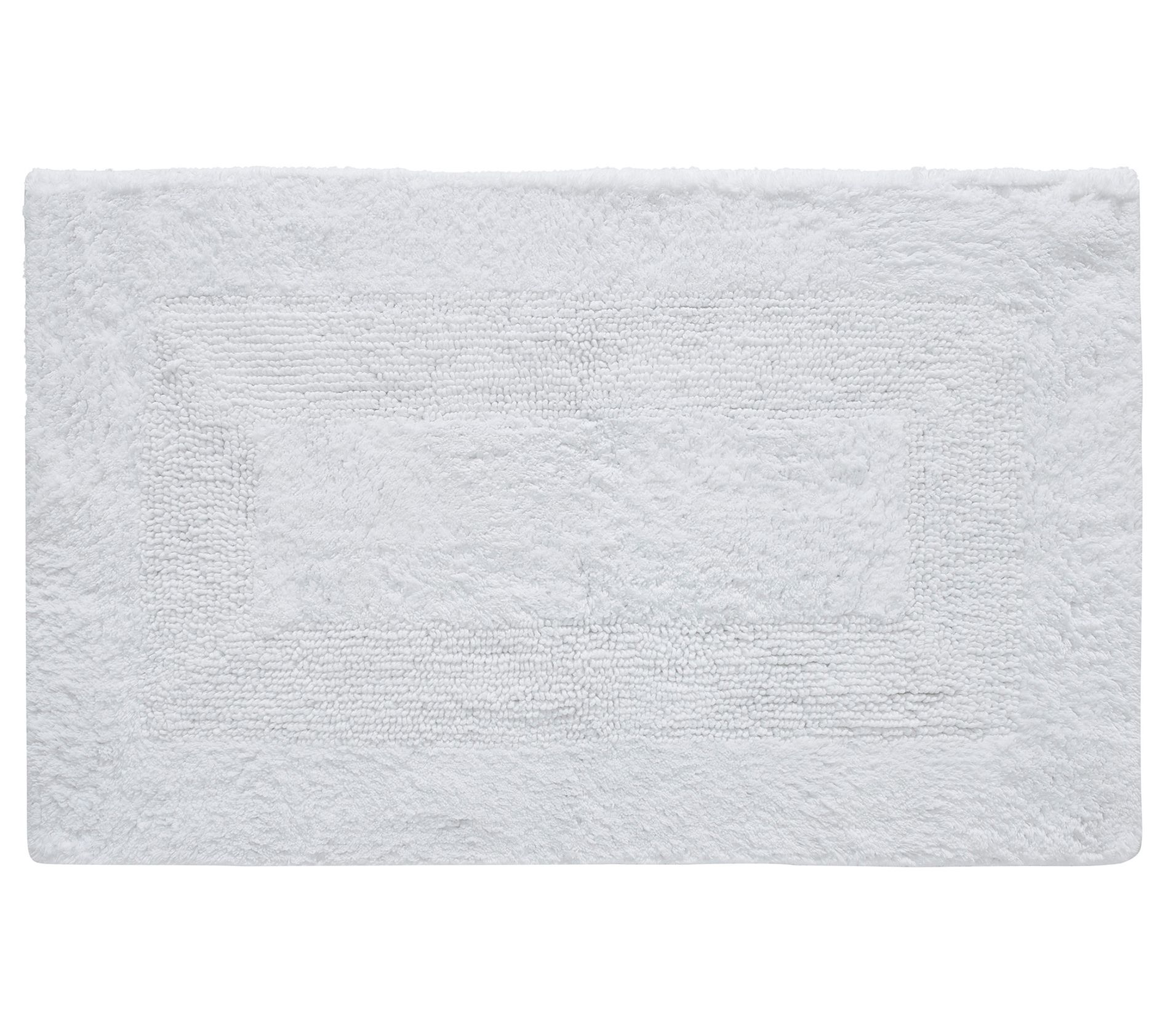 VCNY Home Jessica Bright White Ring Spun CottonBath Rug