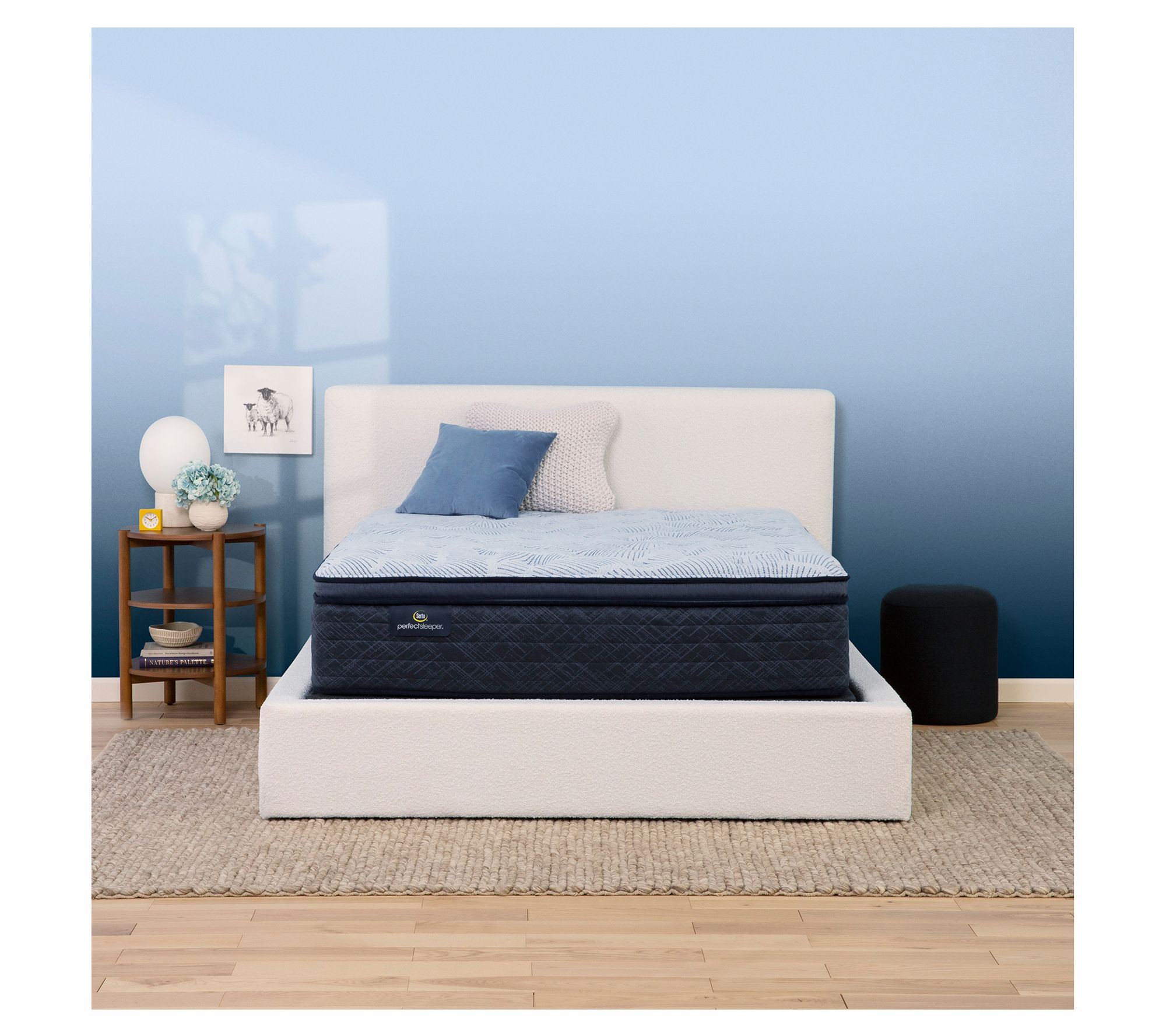 Serta Blue Lagoon Nights 14.5" Plush PT Mattress Set -Cal King