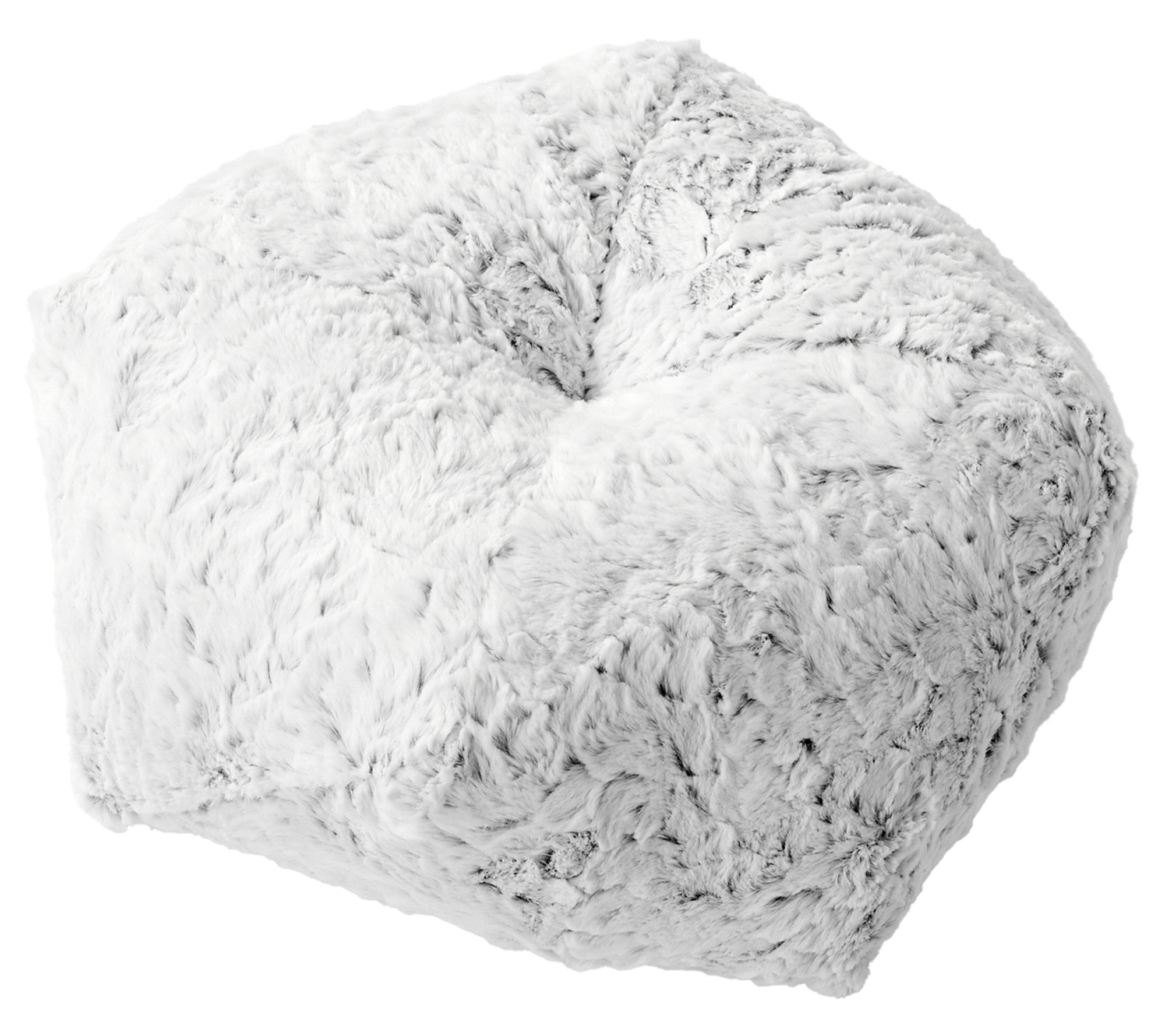 Sorra Home Indoor Fauxchilla Geo Pouf