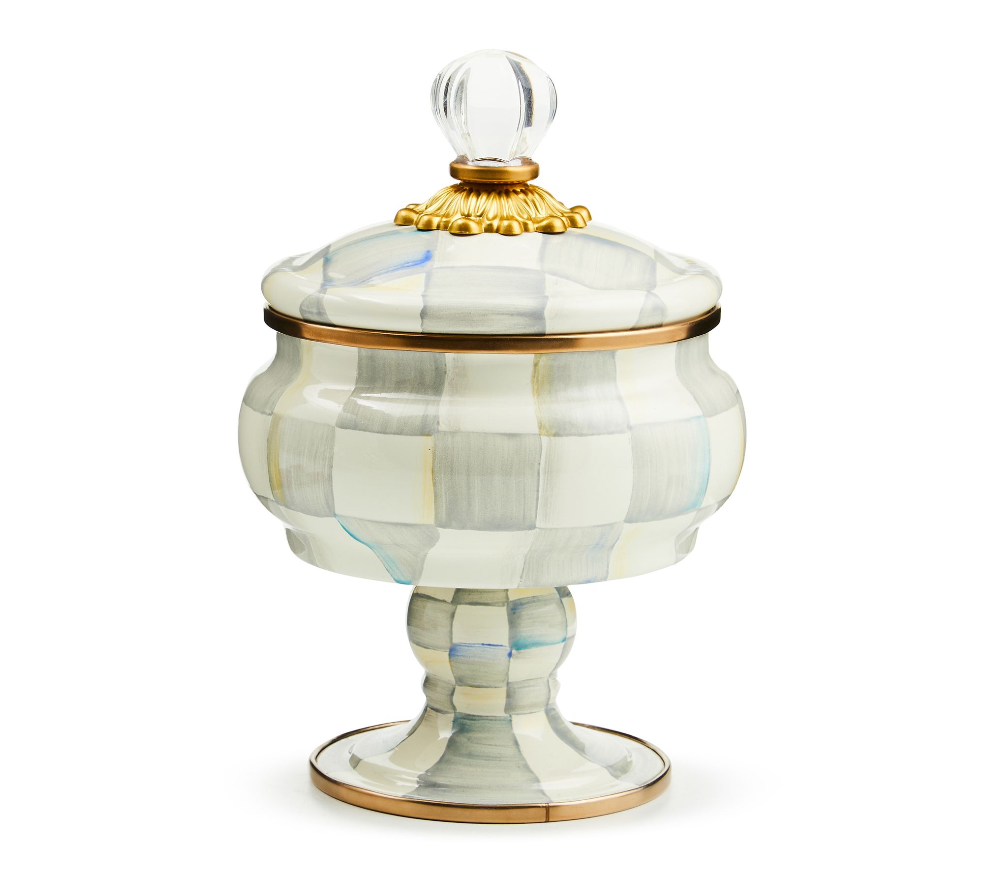 MacKenzie- Childs Signature Check Curiosity Pot