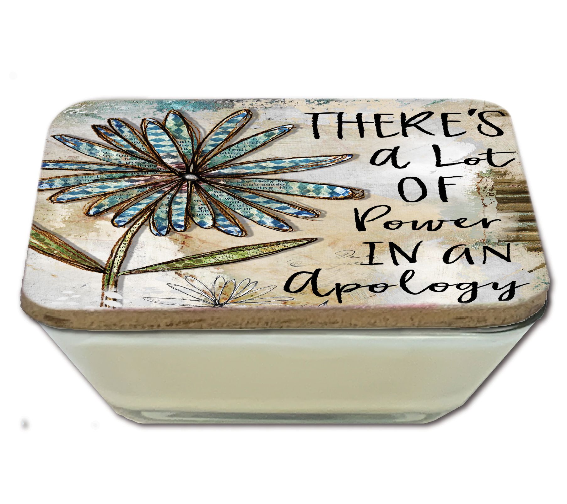 Courtside Market Power Apology Soy Wax Candle &Artboard