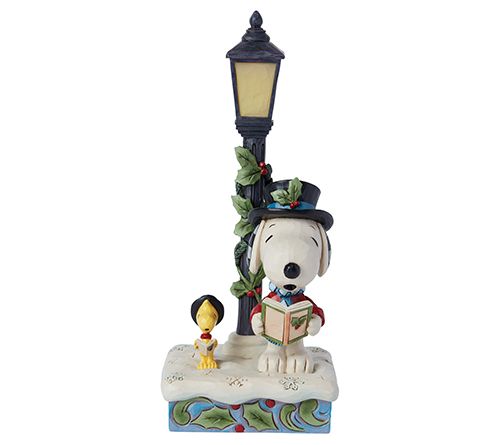 Peanuts by Jim Shore Snoopy & Woodstock Lamp Post
