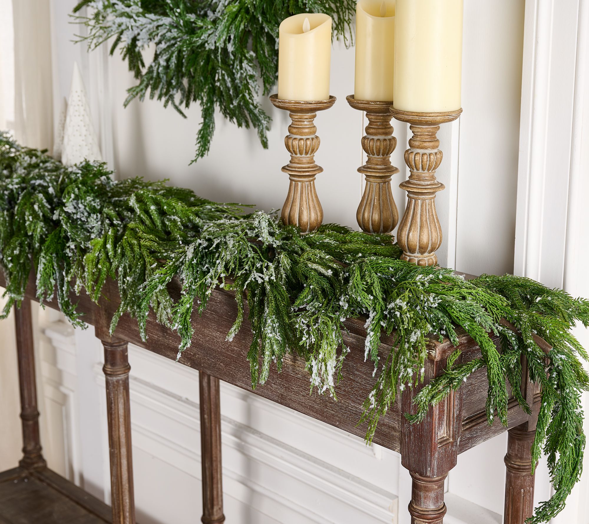 Simply Stunning 6' Real Touch Norfolk Pine Garland by Janine Graff