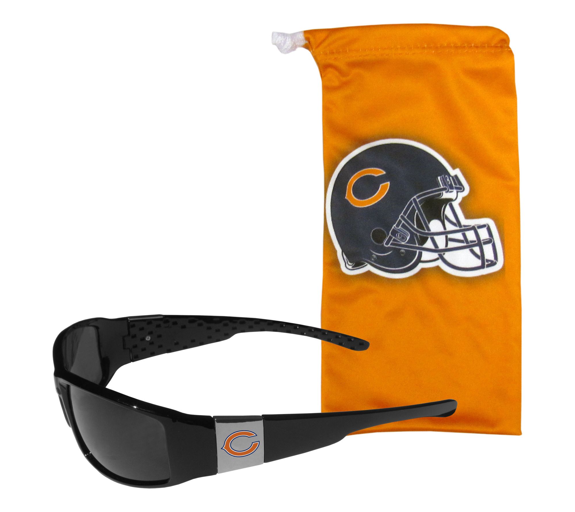 Siskiyou Sports NFL Chrome Wrap Sunglasses and Bag