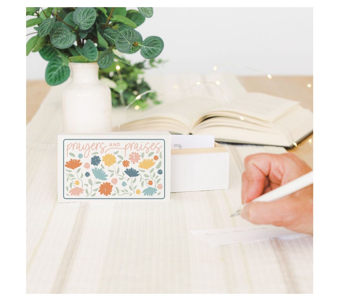 Sincere Surroundings 5" Prayers & Praises Prayer Box w/ Cards