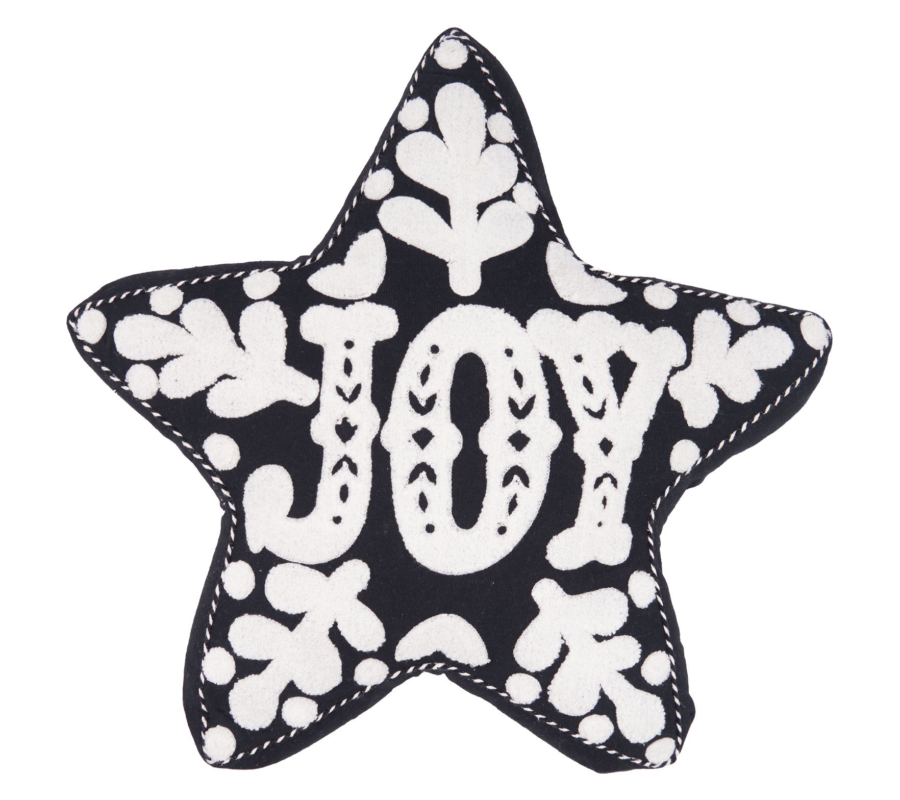 18" x 16" Onyx Joy Shaped Throw Pillow by Valerie