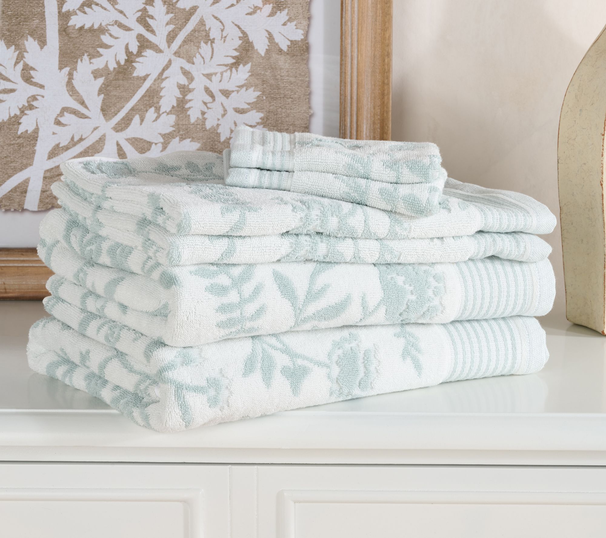  Waverly Cotton Jacquard 6-Piece Towel Set