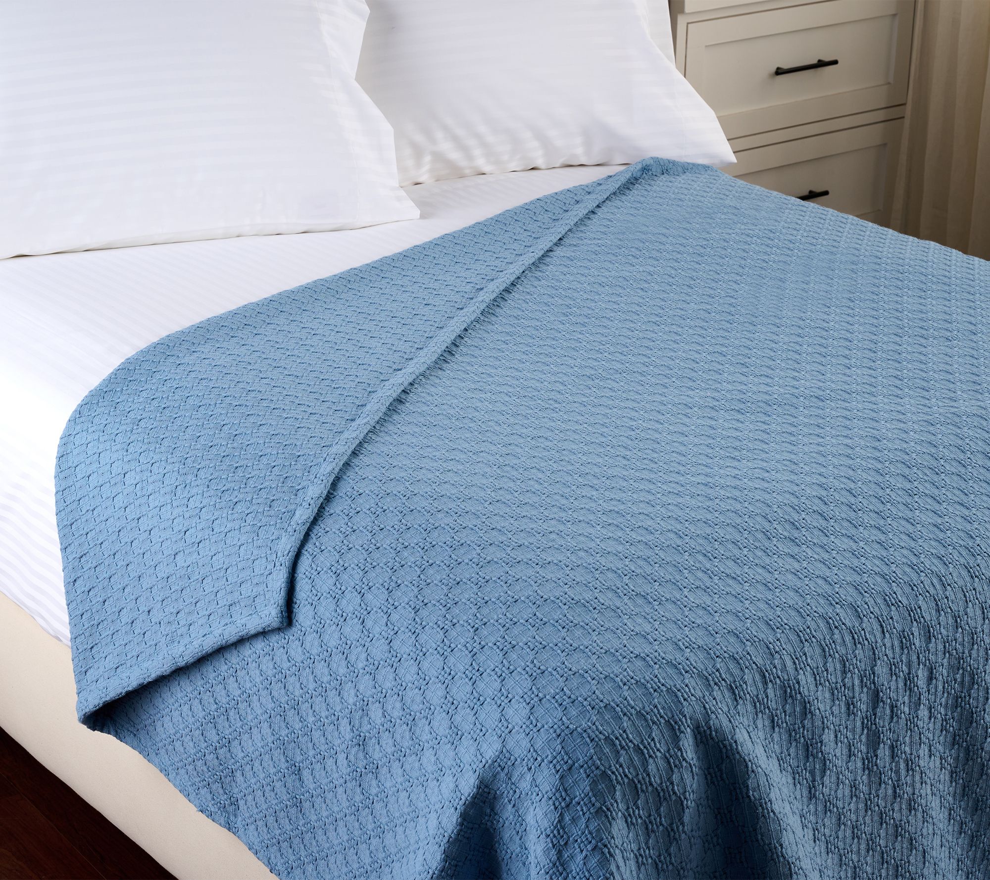 "As Is" Northern Nights Basketweave Textured Blanket- Full