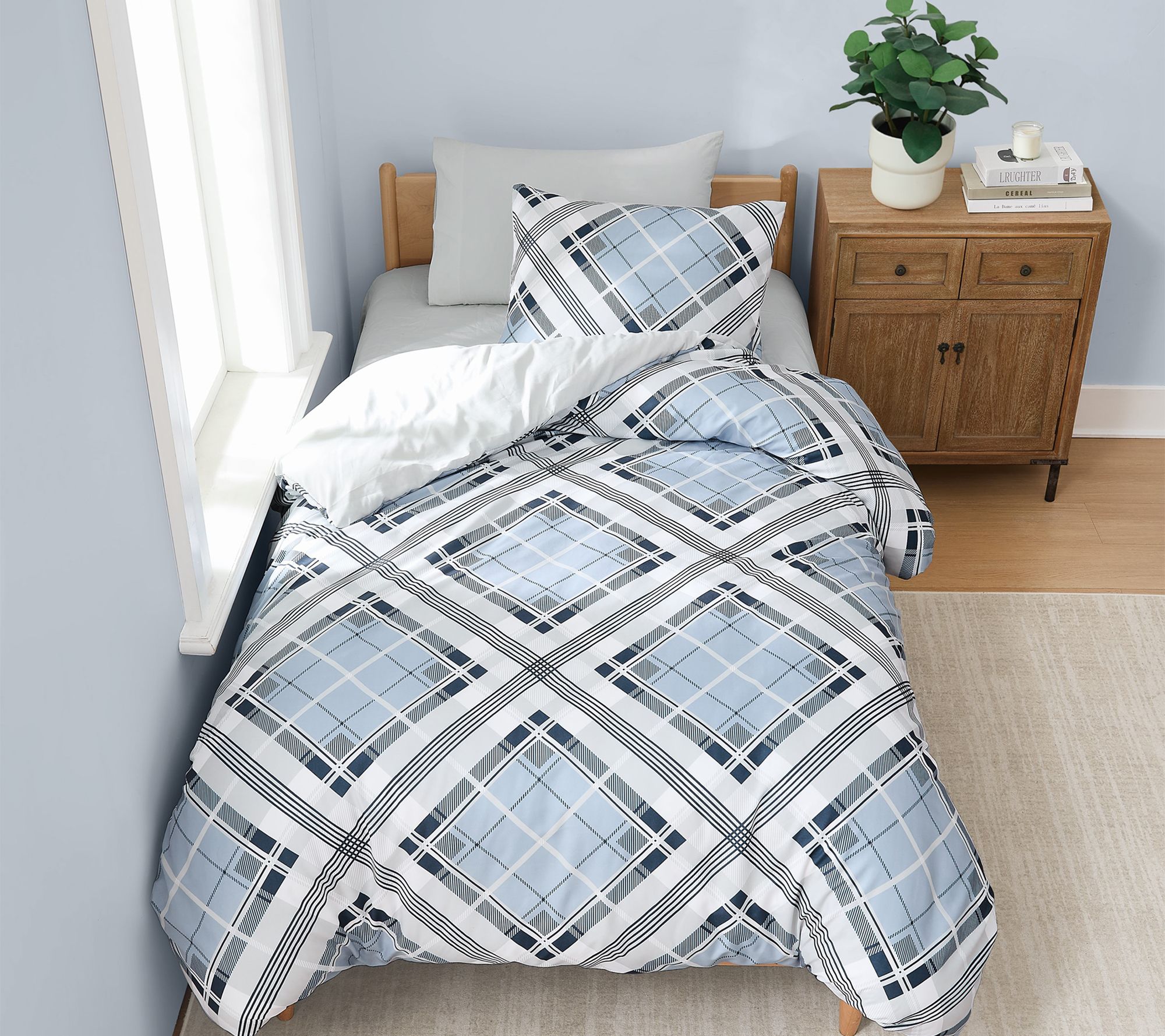 Truly Soft Lars Plaid 2 Piece Twin XL Duvet Set