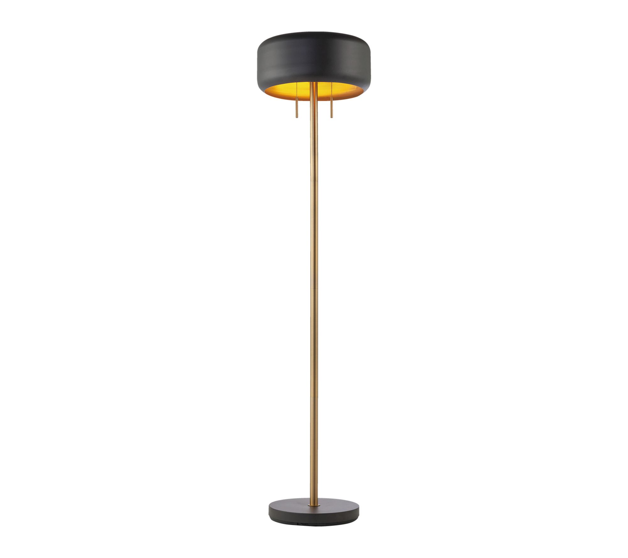 Globe Electric James 2-Light Metallic Dark GrayFloor Lamp