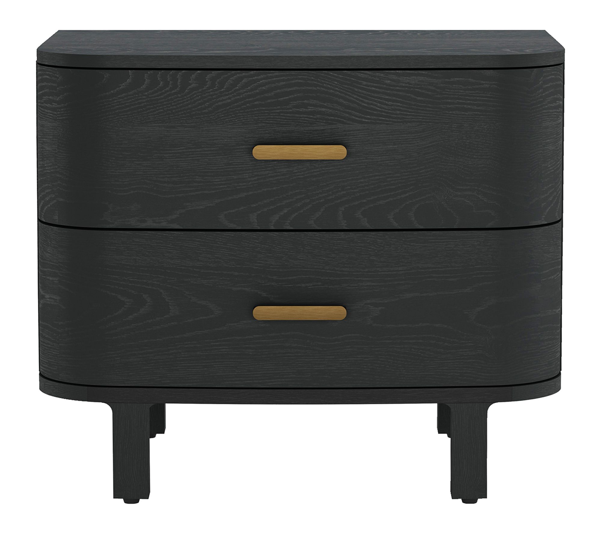 Manhattan Comfort Solara 30" Solid Wood Nightstand (2-Drawer)