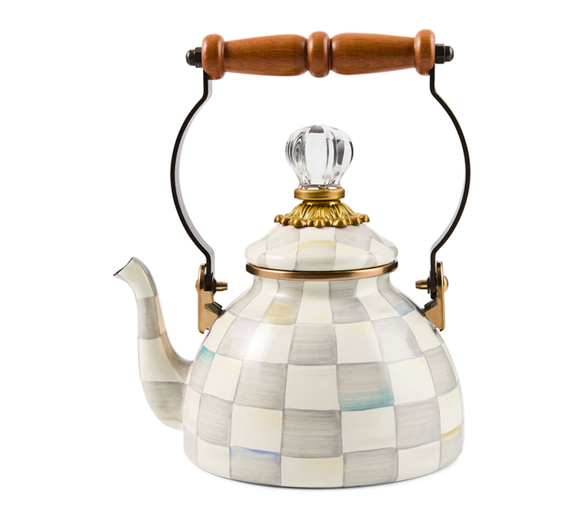 MacKenzie- Childs 1QT Enamel Tea Kettle