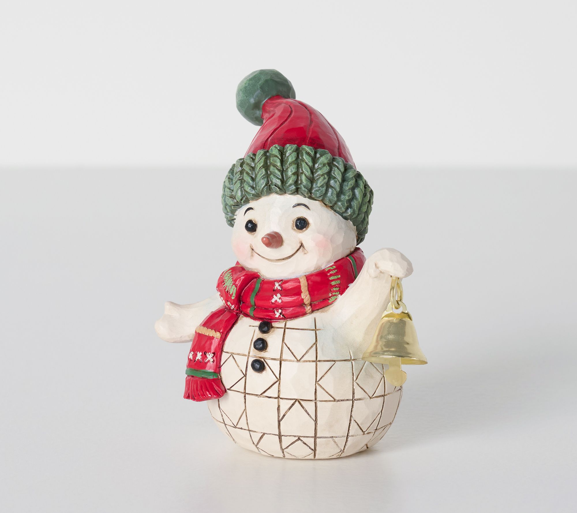 Jim Shore Heartwood Creek 4.5" Mini Snowman with Bell