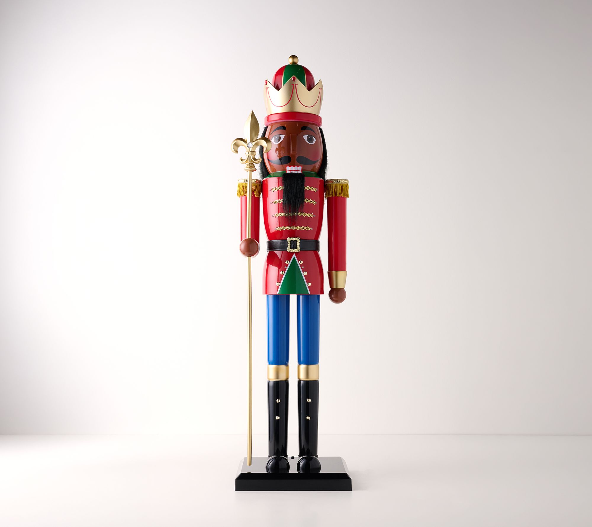 "As Is " Kringle Express 50" Oversized Holiday Nutcracker