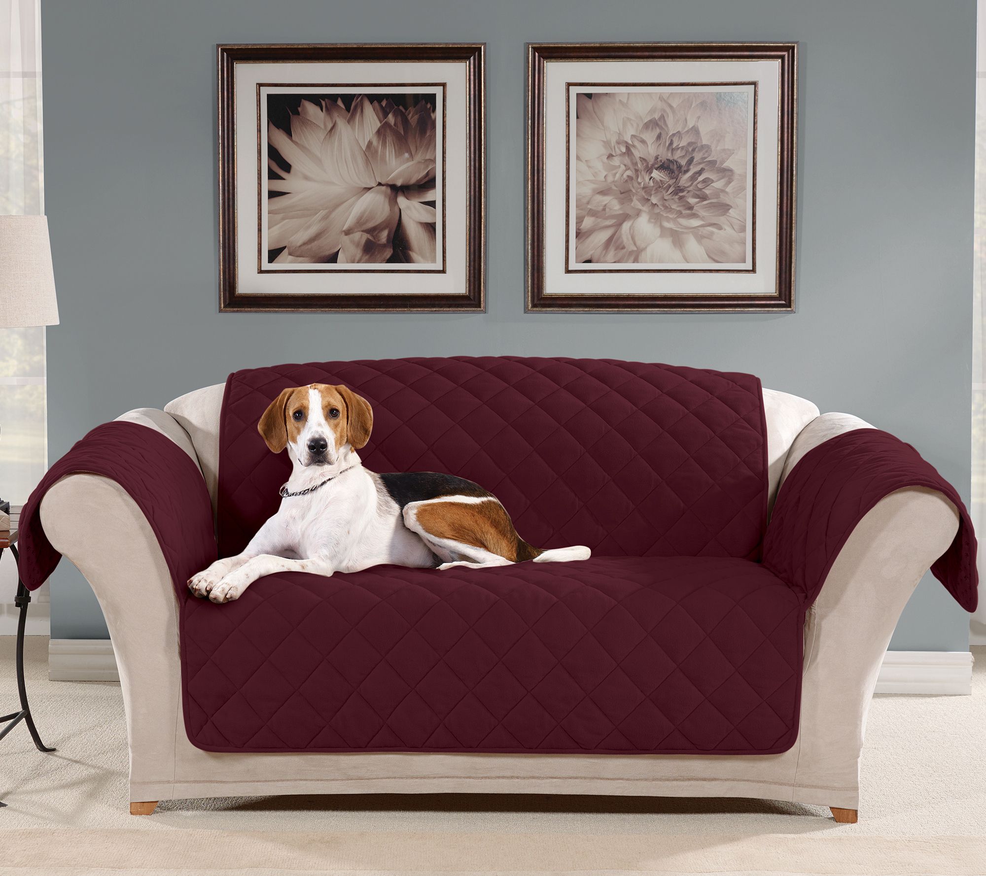 Sure Fit Loveseat Plush Comfort Waterproof Furniture Cover