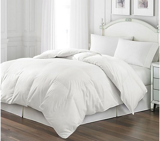 Royal Luxe White Goose Feather King Comforter