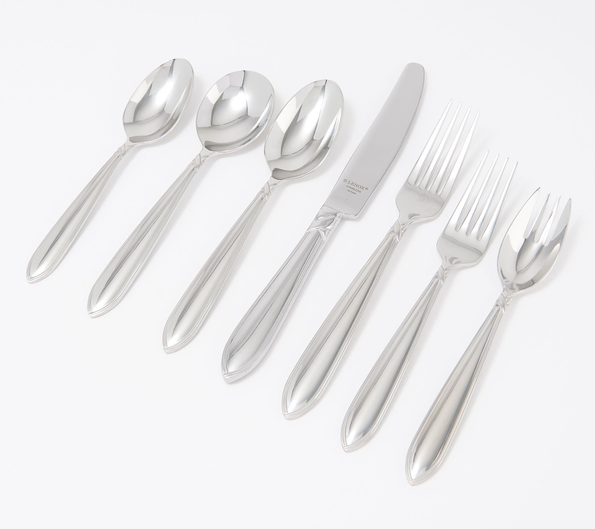 Martha Stewart Everyday East Walk 14-Piece Blue Stainless Steel Cutlery Set