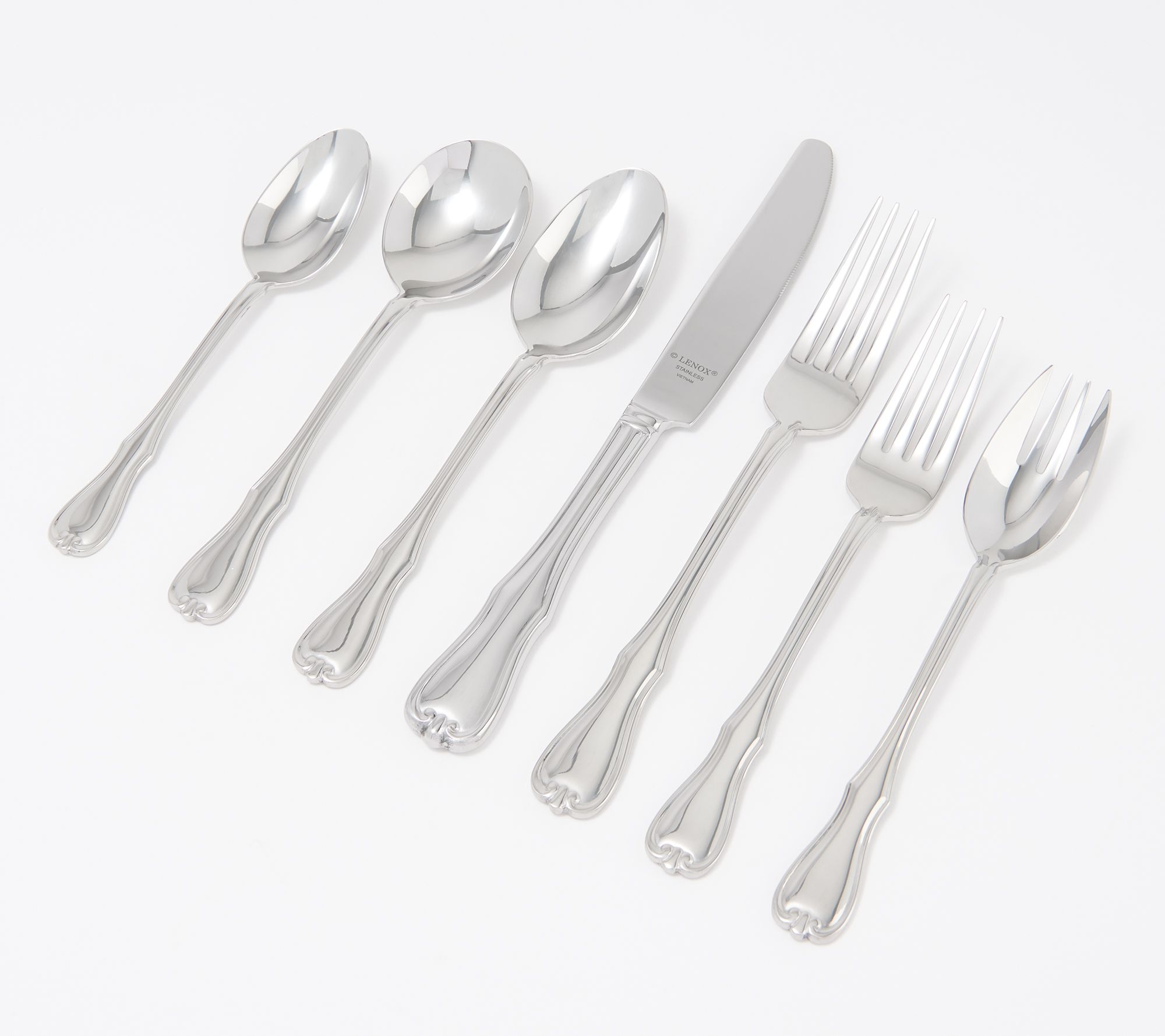 (QVC) Lenox 18/10 Stainless Steel 29-Piece Service for 4 Flatware Set ...