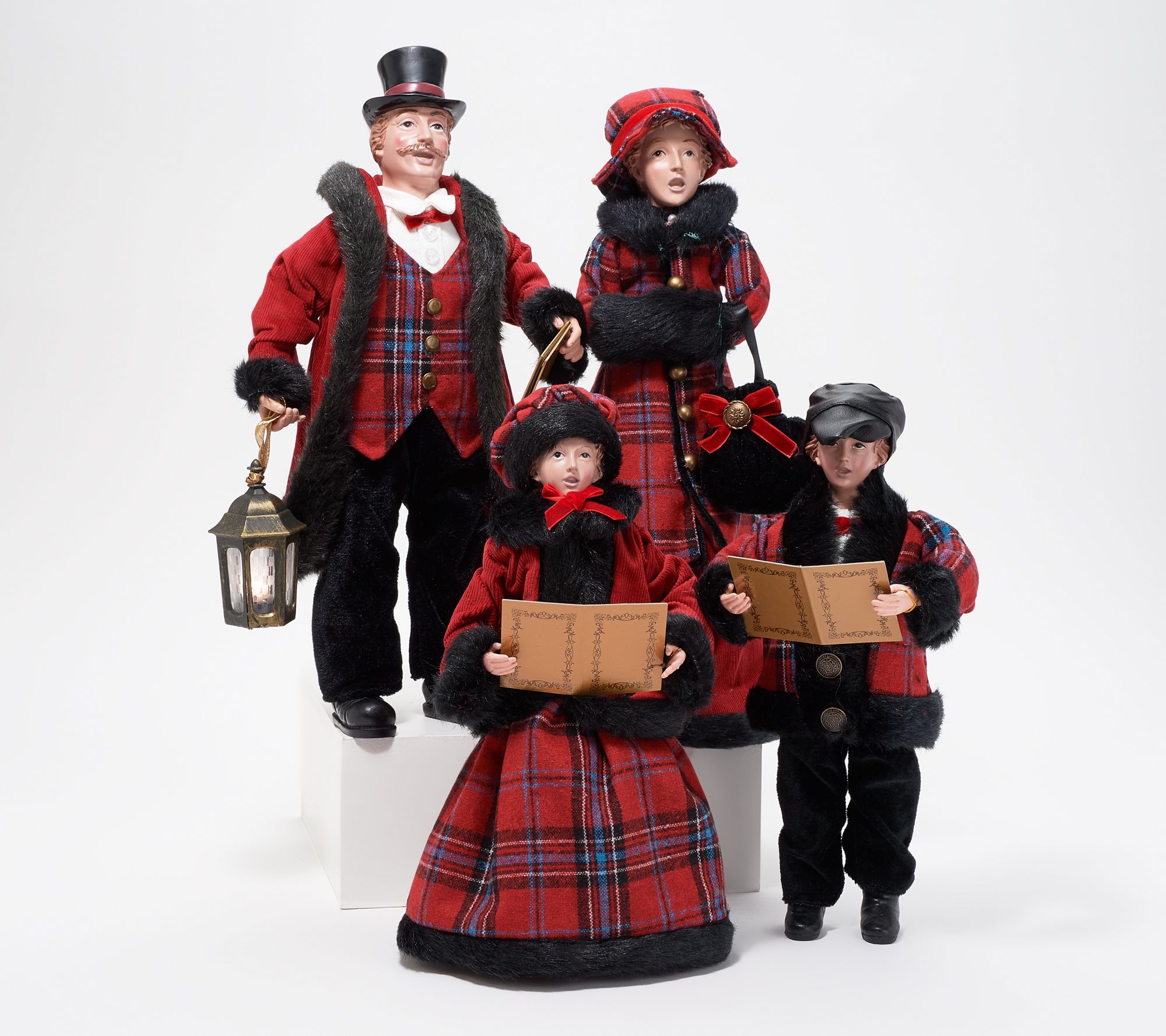 Set of 4 Dickens Family Holiday Carolers by Valerie