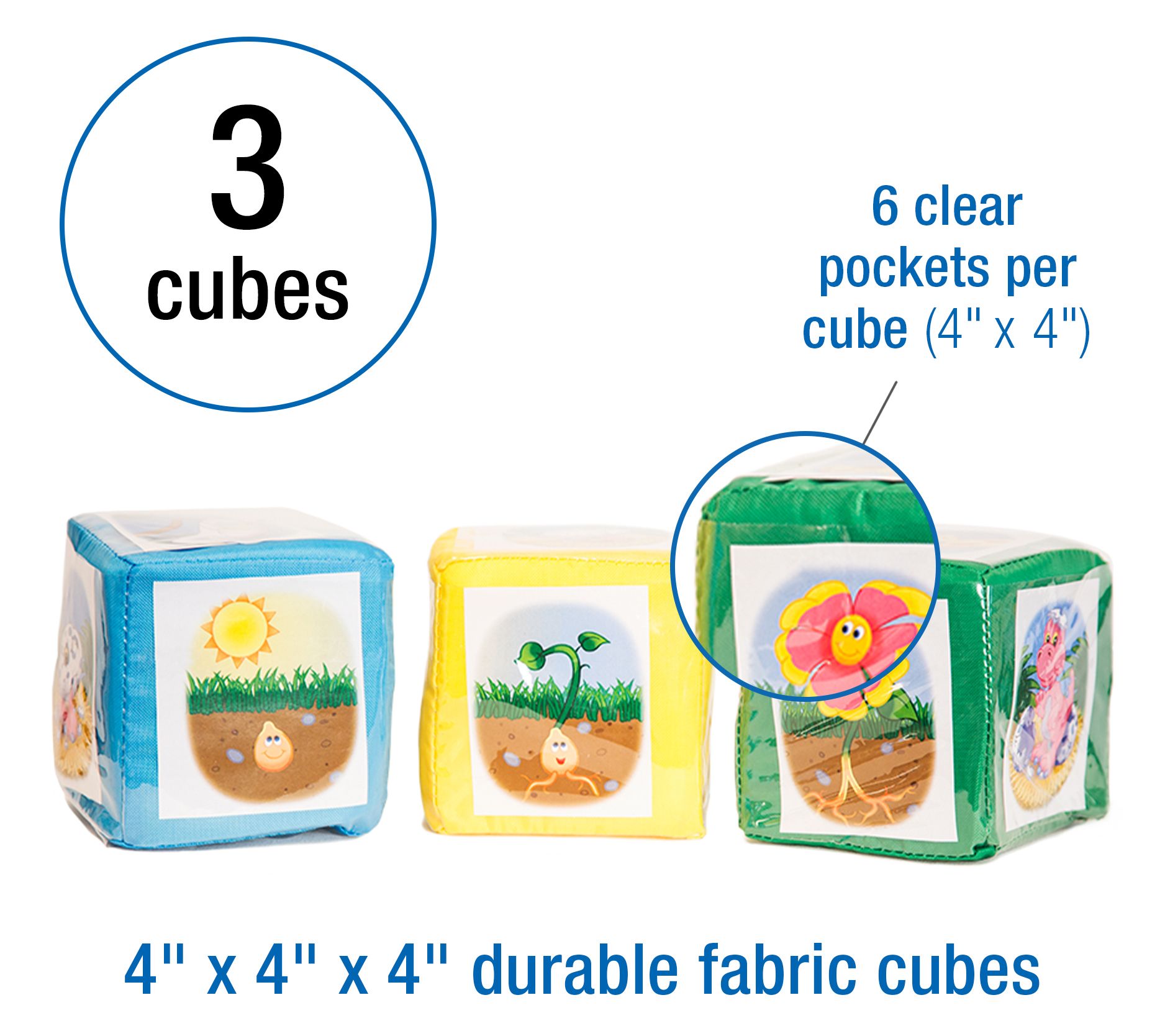 Carson Dellosa Customizable Foam Learning Cubes