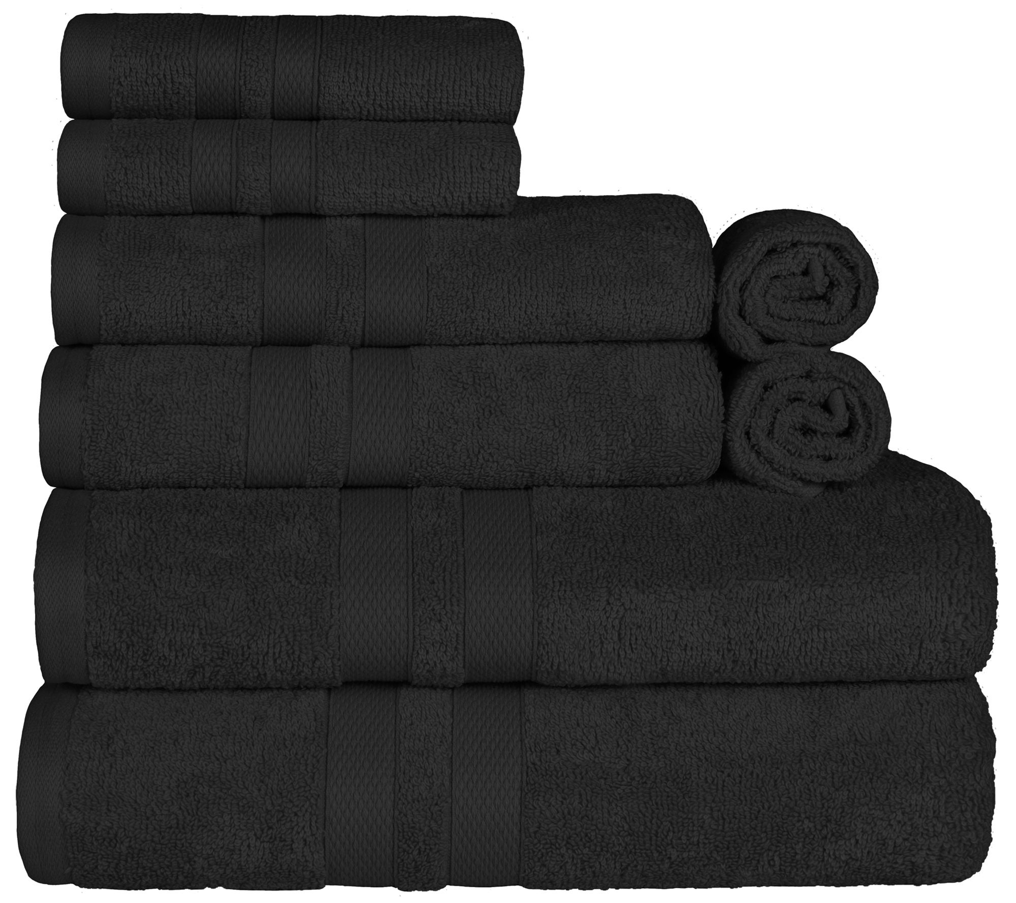 Superior Cotton Ultra Absorbent Solid 8-Piece Twel Set