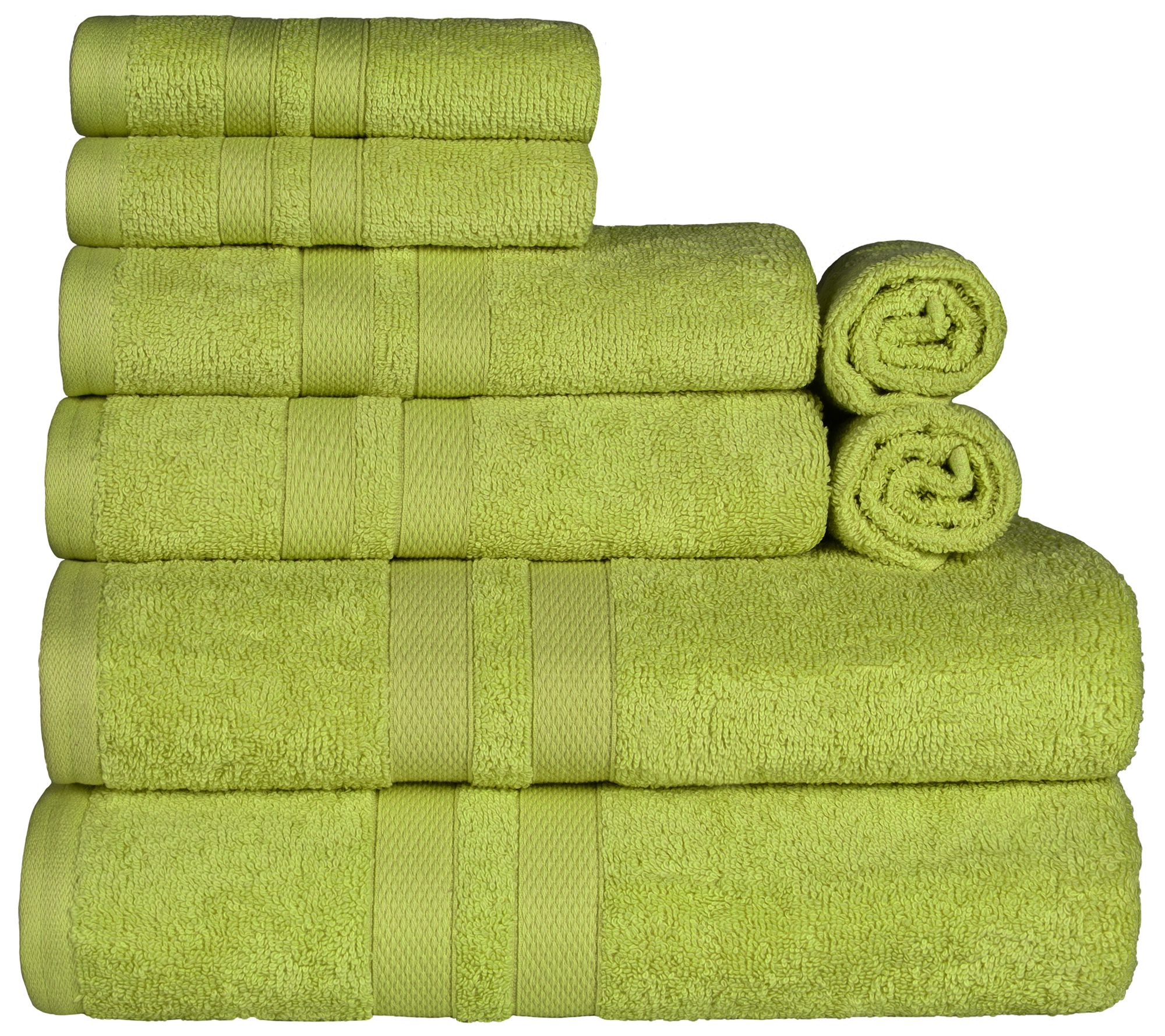 Superior Cotton Ultra Absorbent Solid 8-Piece Twel Set