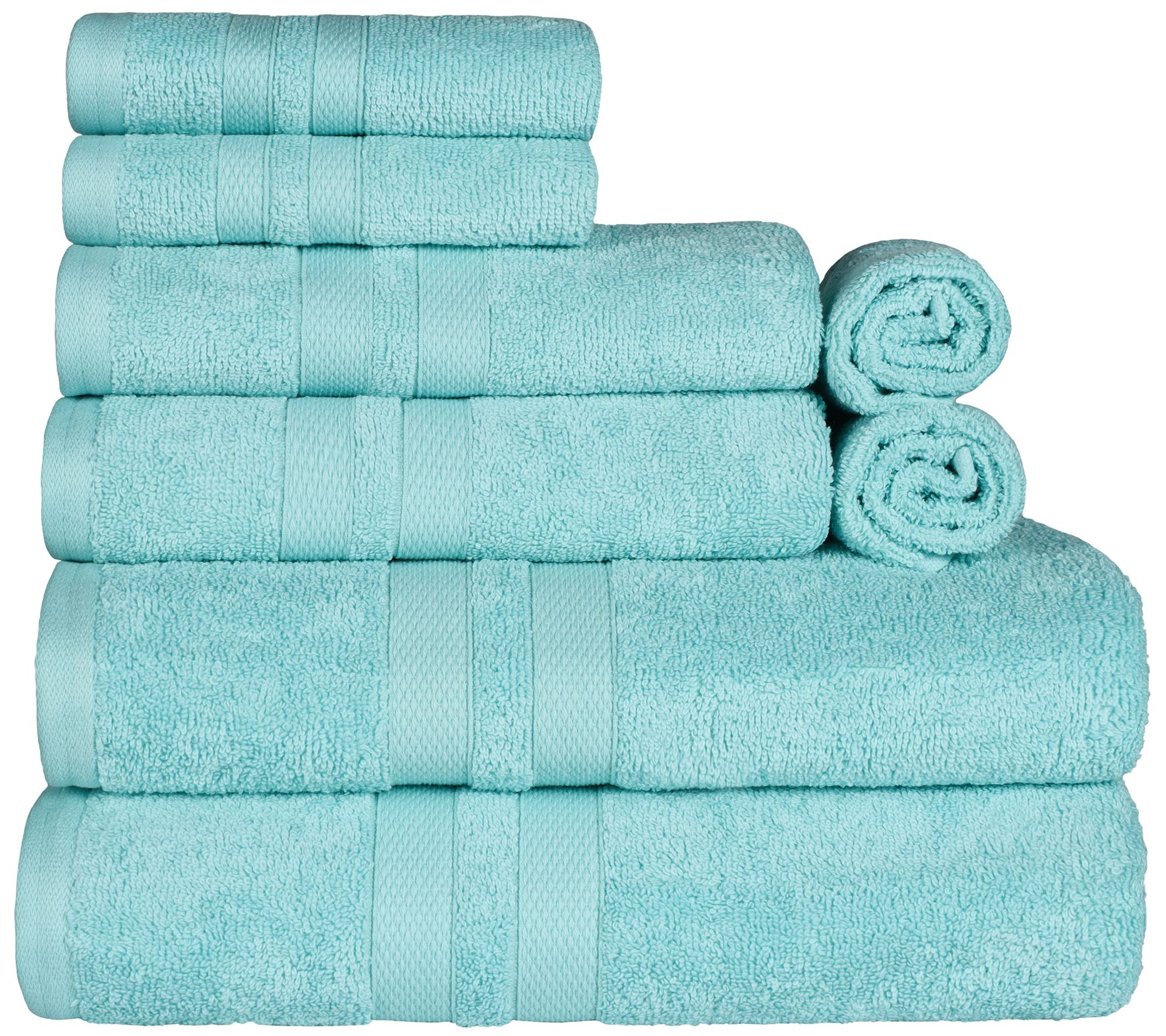 Superior Cotton Ultra Absorbent Solid 8-Piece Twel Set