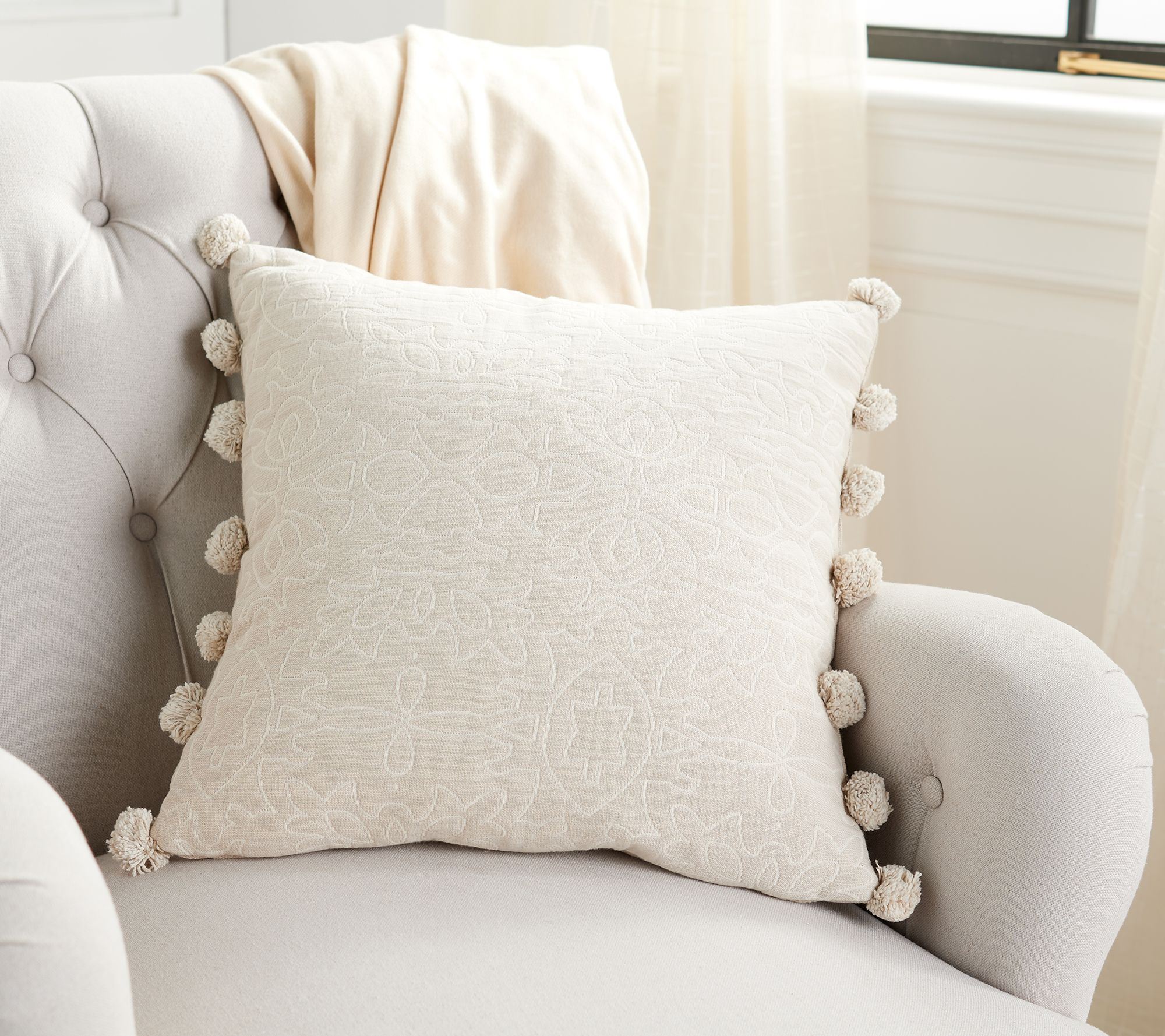 Bright Bazaar By Will Taylor 18" Jacquard Cotton Decor Pillow