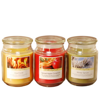 LumaBase 18-oz Holiday Scented Candles, Set of3 - H305809