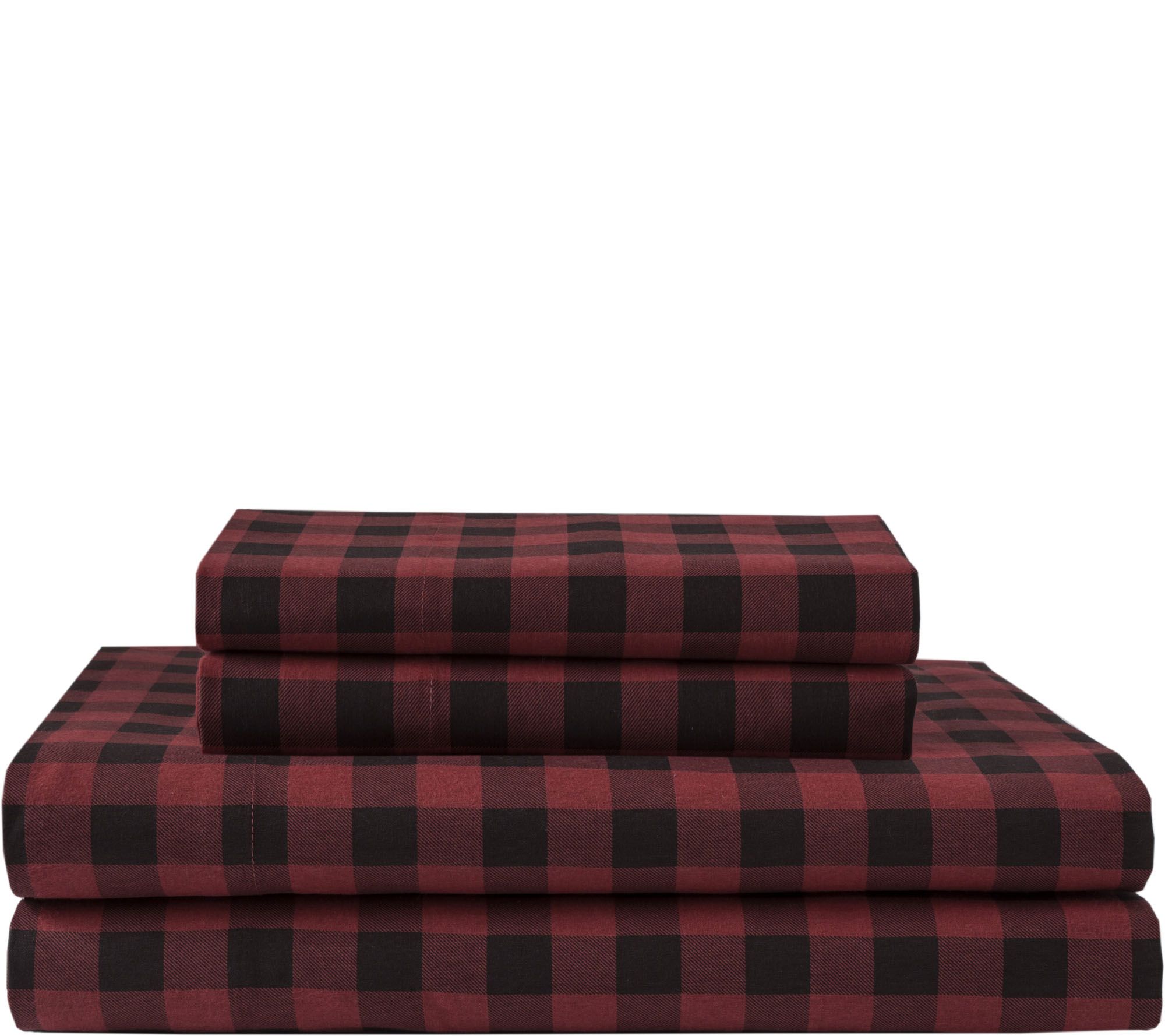 Elite Home Printed Flannel 4-Piece King Sheet Set - QVC.com