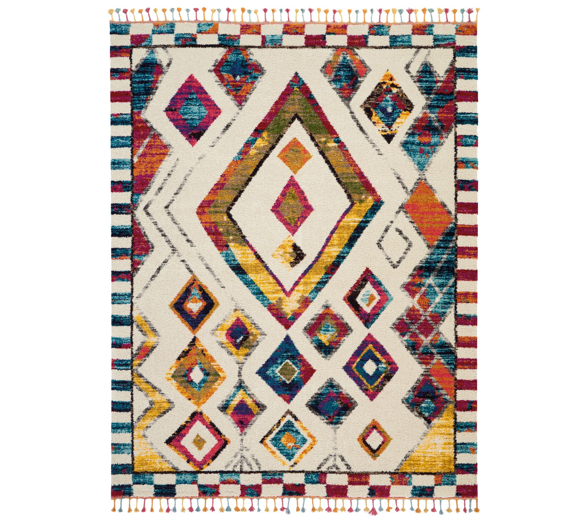 Nourison Moroccan Casbah Abstract Diamonds 7'10" x 10'6" Rug