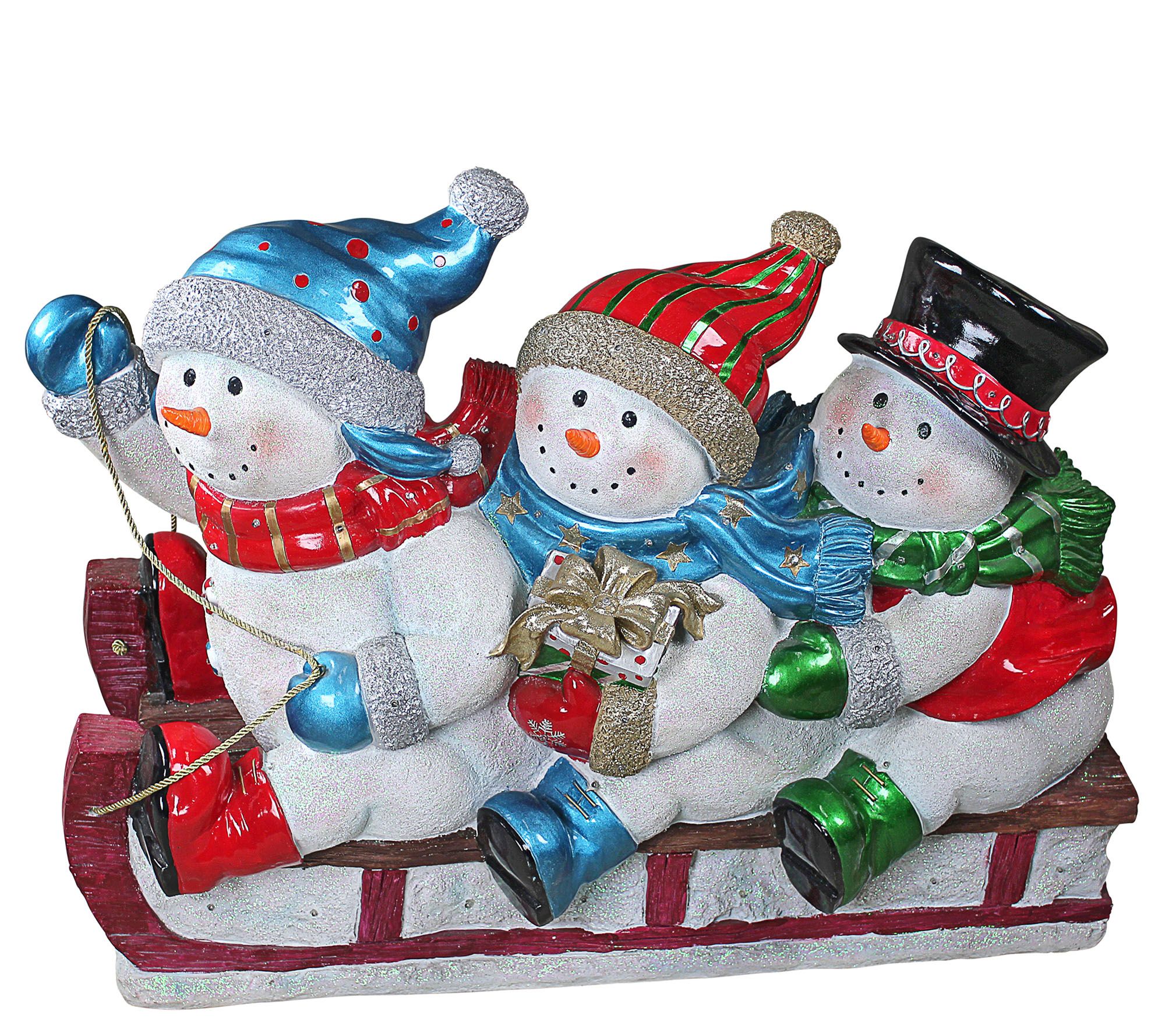 Grosgrain Ribbon Snowman Camo Snowmen Hats Gloves Christmas Snow Fun Sledding 1" 